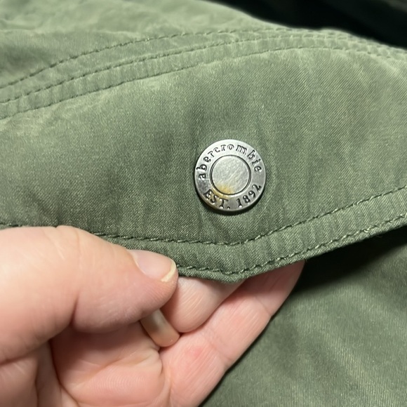 Abercrombie Kids Forest Green Ultimate Parka w/faux Fur size 11/12 - Picture 12 of 12